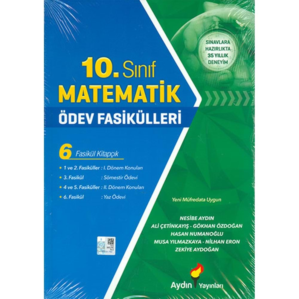 Aydın 10. Sınıf Matematik Ödev Fasikülleri