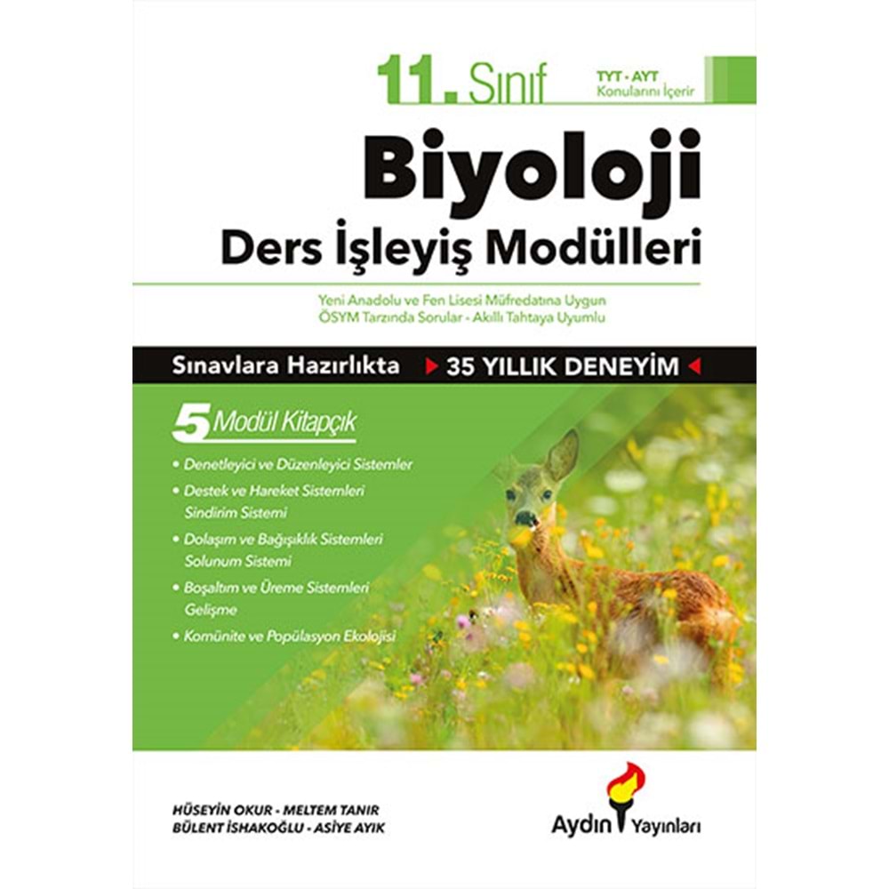 Aydın 11. Sınıf Biyoloji Ders İşleyiş Modülleri