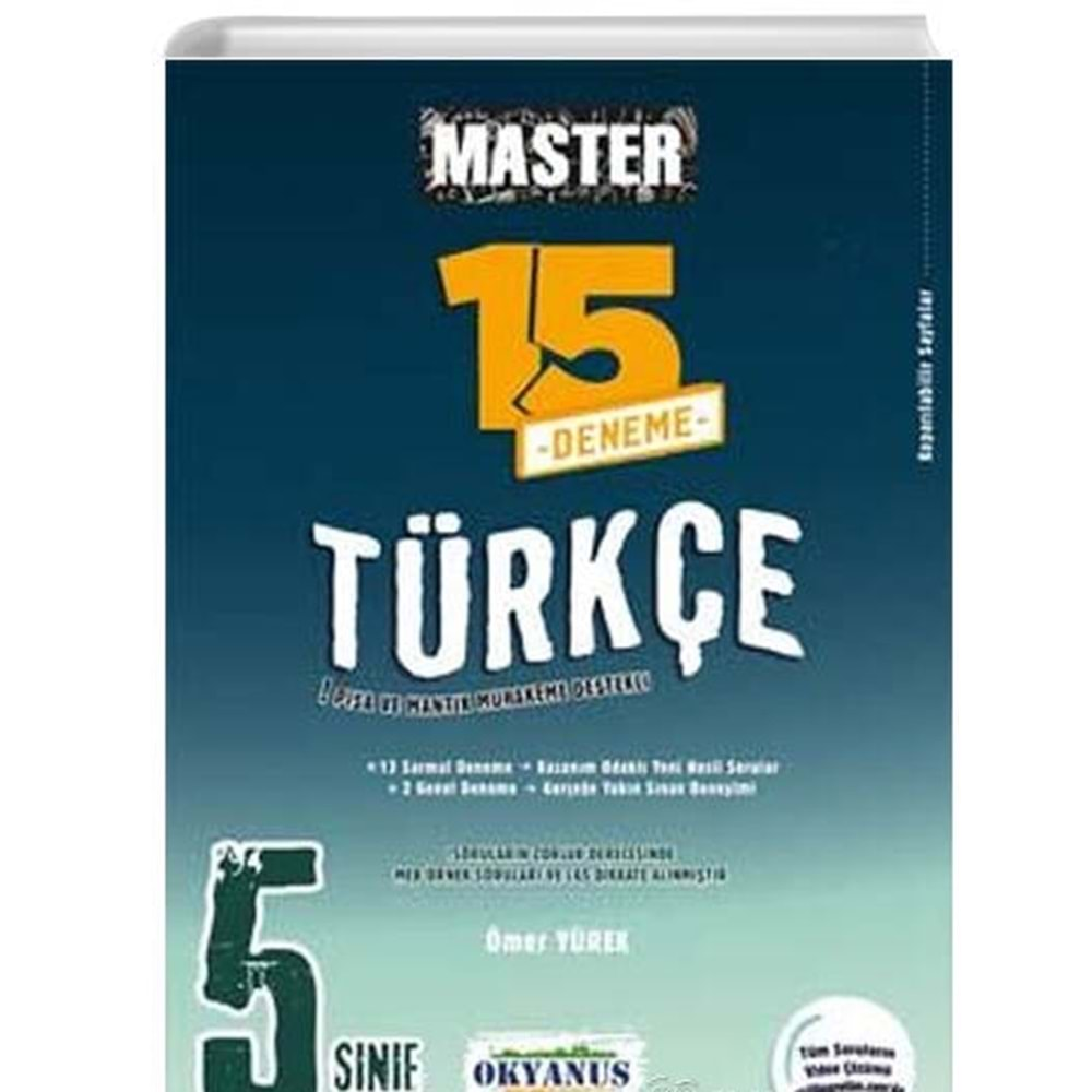 5. Sınıf Master 15 Türkçe Denemesi