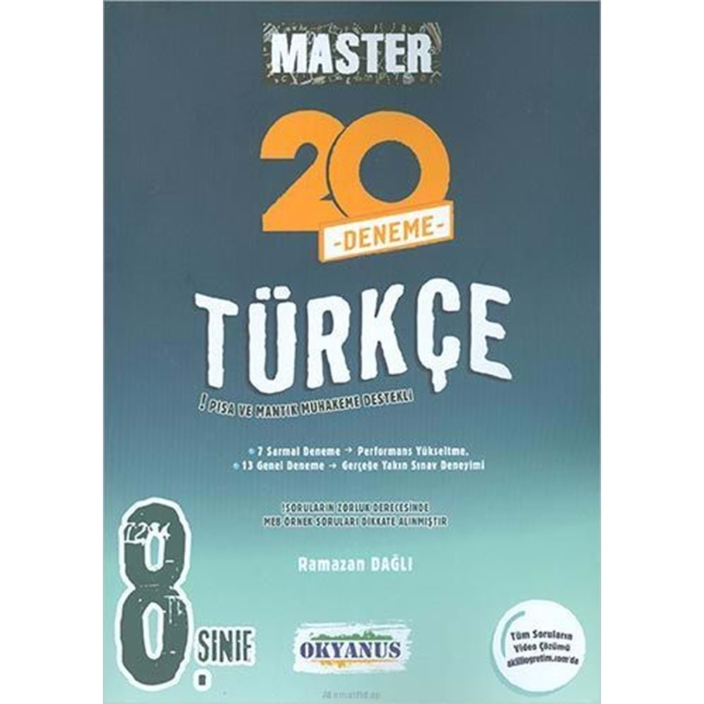 8. Sınıf Master 20 Türkçe Denemesi