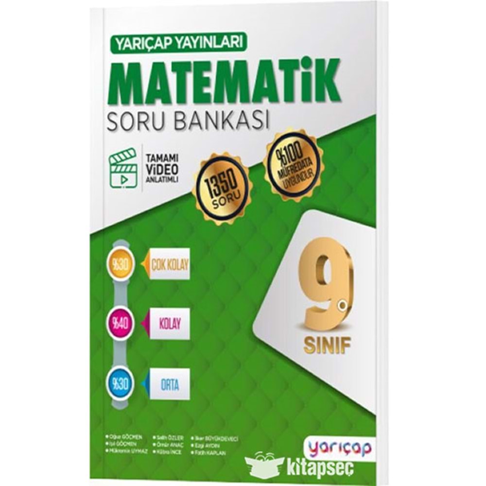 Yarıçap 9. Sınıf Matematik Soru Bankası Seti