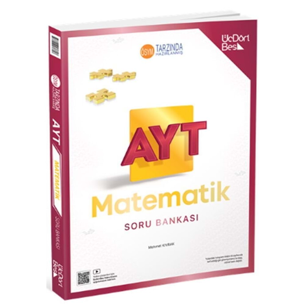 ÜçDörtBeş Ayt Matematik Soru Bankası 2024