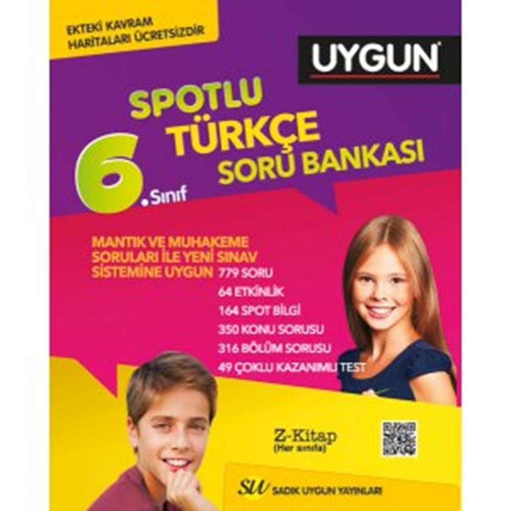 6. Sınıf Türkçe Spotlu Soru Bankası Sadık Uygun Yayınları