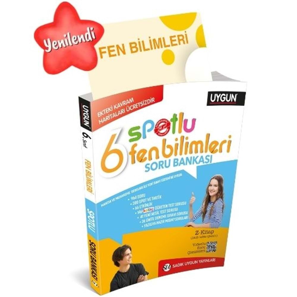 Uygun Spotlu 6. Sınıf Fen Bilimleri Soru Bankası