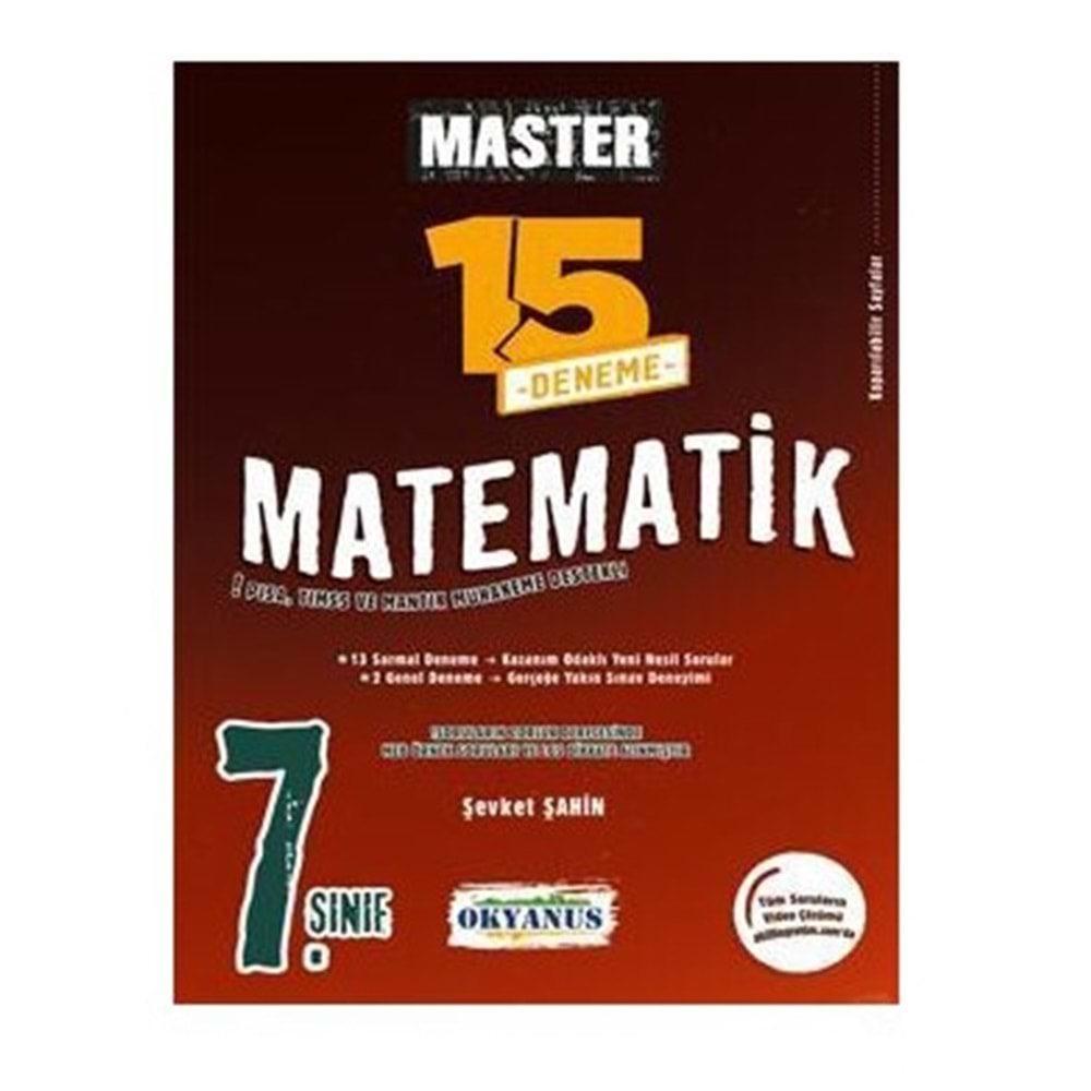 7. Sınıf Master 15 Matematik Denemesi