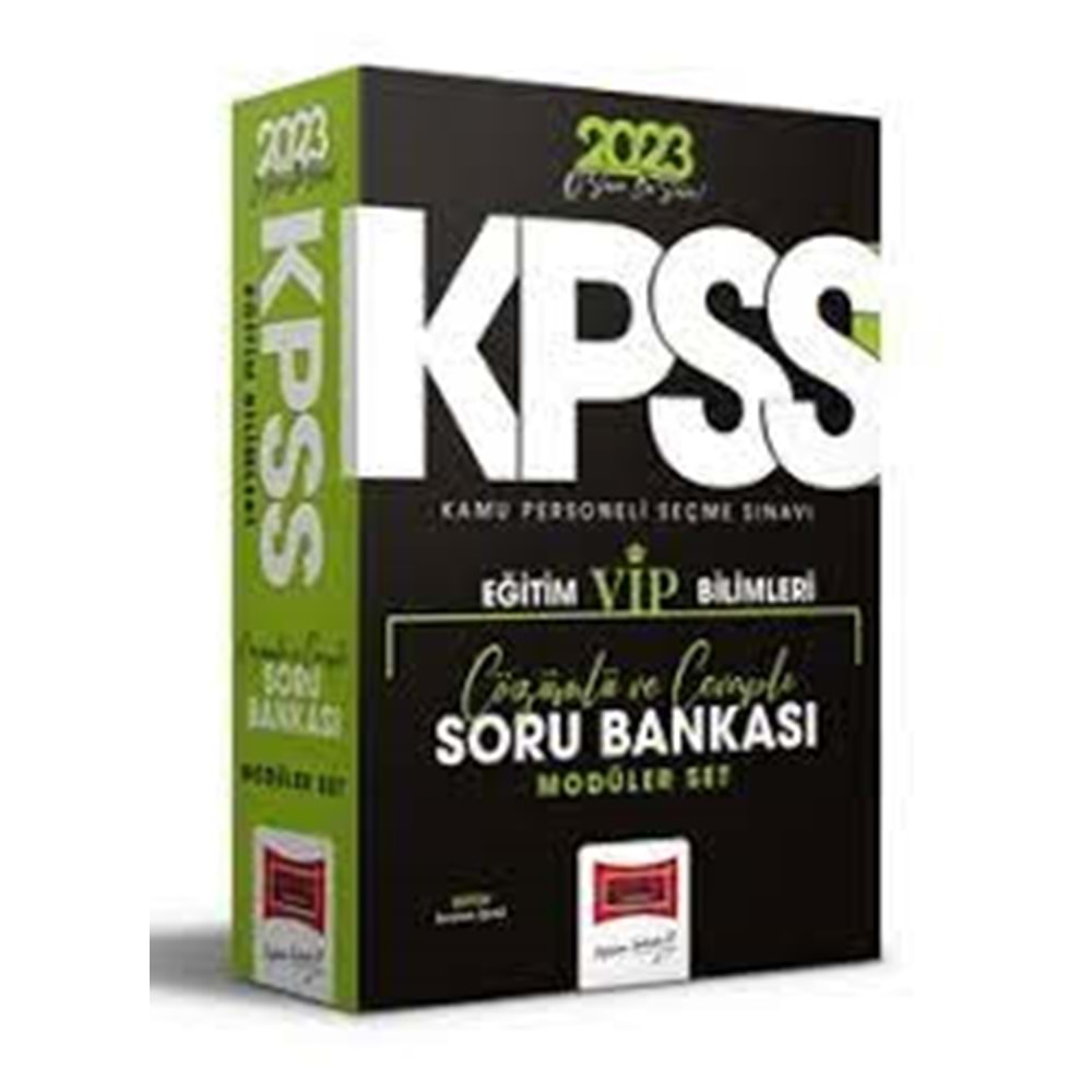 2023 KPSS Eğitim Bilimleri VIP Soru Bankası Modüler Set Çözümlü