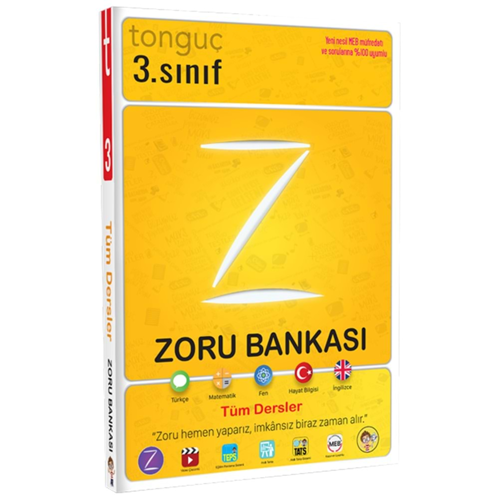 Tonguç 3. Sınıf Tüm Dersler Zoru Bankası