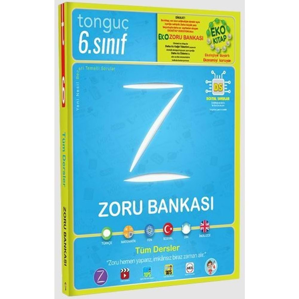 Tonguç 6. Sınıf Tüm Dersle Zoru Bankası Eko