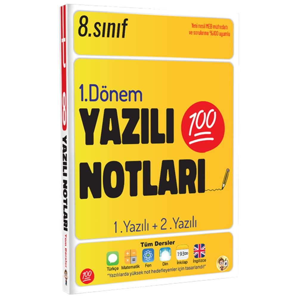 Tonguç 8. Sınıf 1. Dönem 1. ve 2. Yazılı Notları