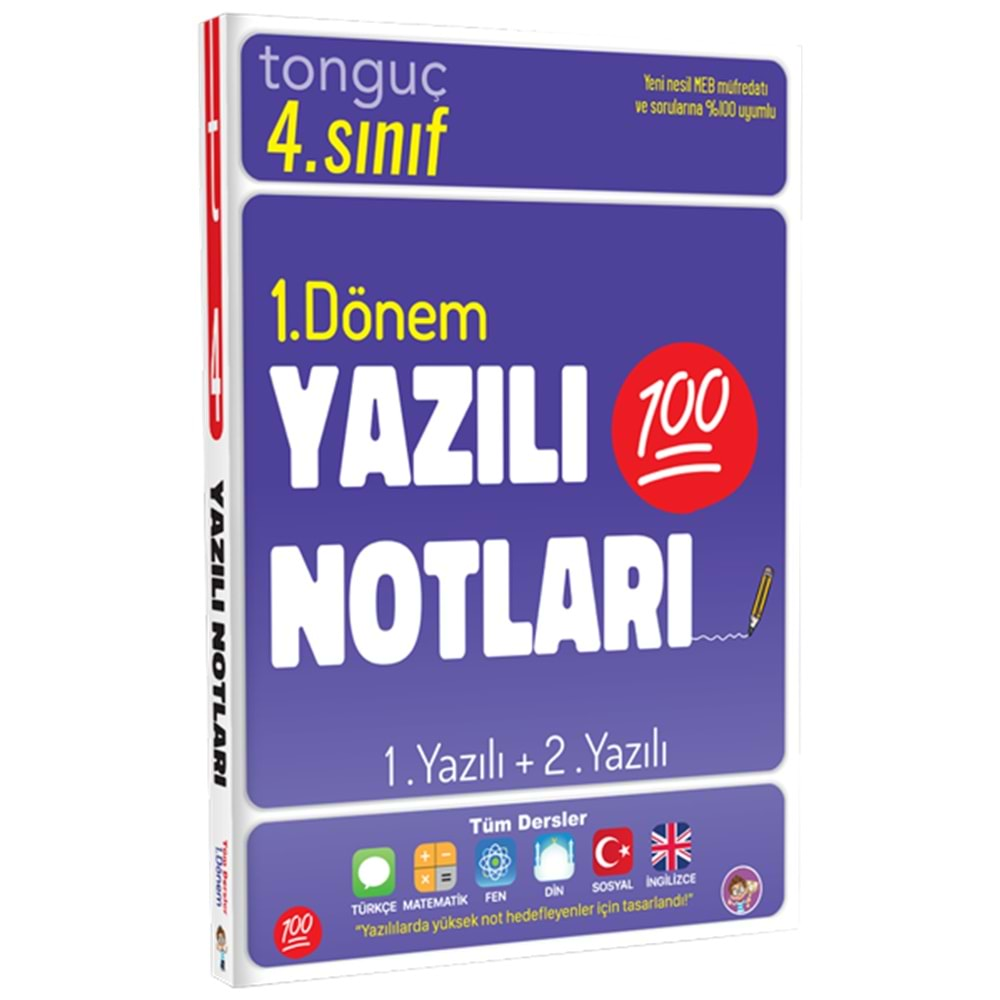 Tonguç 4. Sınıf 1. Dönem 1. Yazılı 2. Yazılı Notları