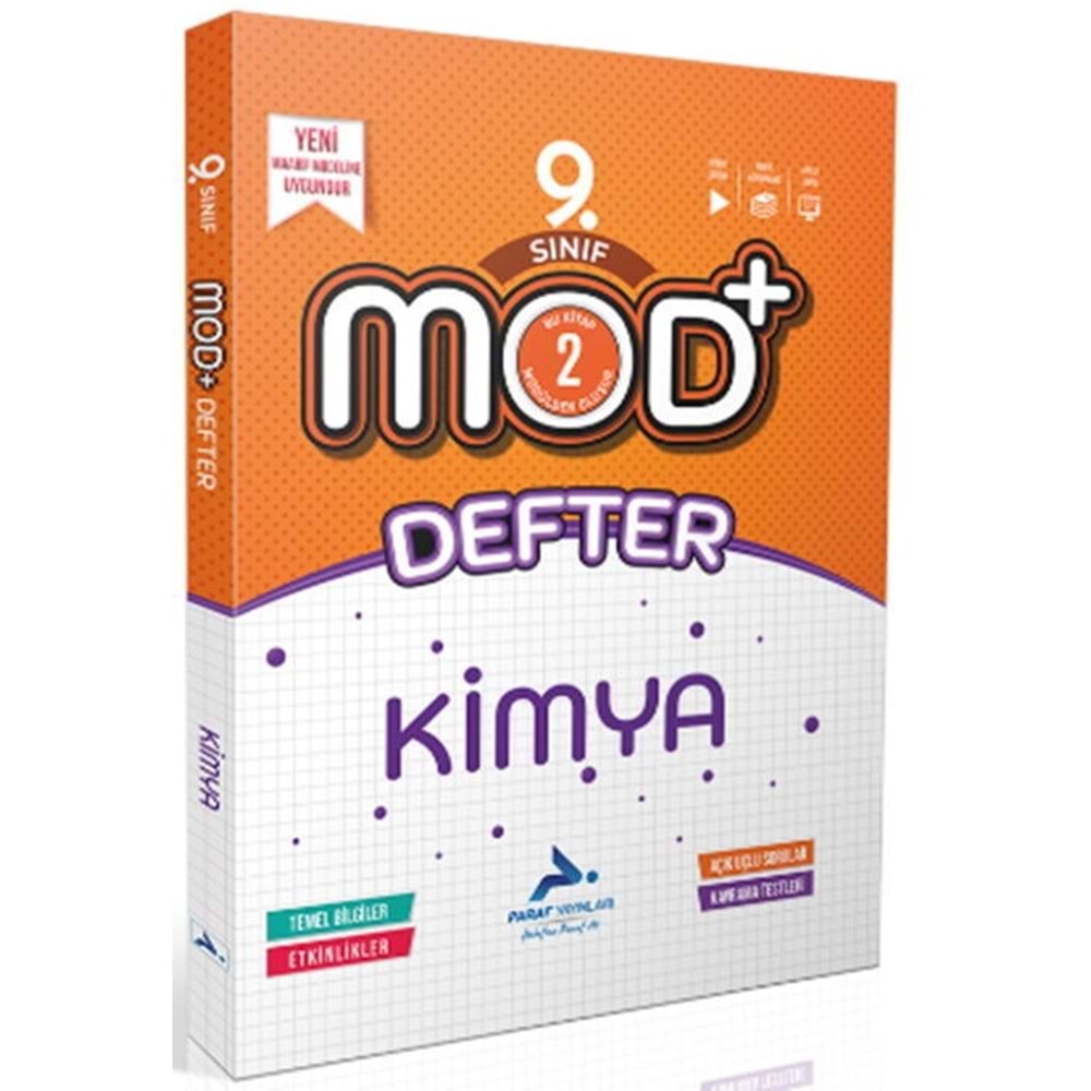 Paraf Yayınları 9. Sınıf Kimya MOD Defter