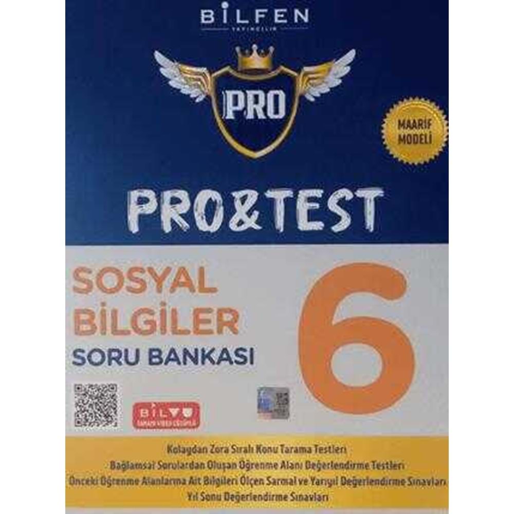 Bilfen Yayıncılık 6. Sınıf Pro&Test Sosyal Bilgiler