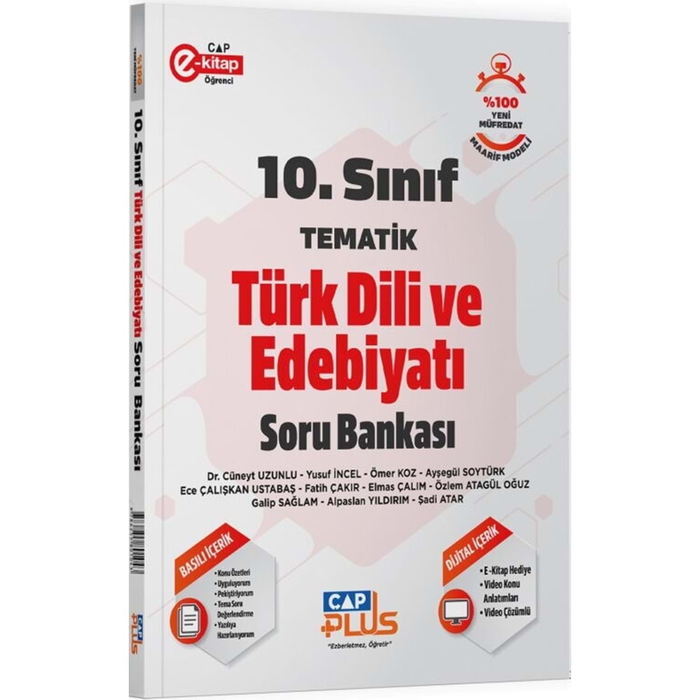 Çap Yayınları 10. Sınıf Türk Dili ve Edebiyatı Tematik Soru Bankası