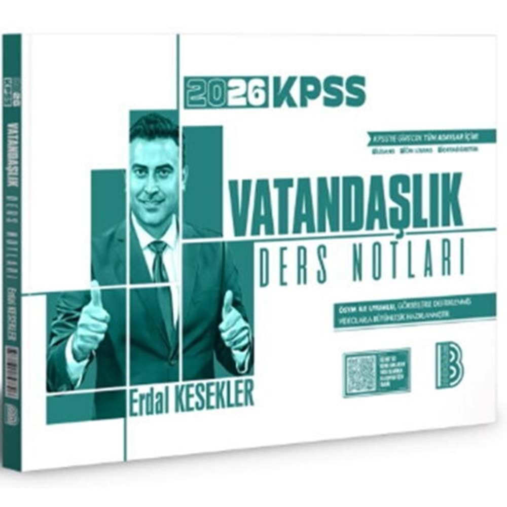 Benim Hocam 2026 KPSS Vatandaşlık Ders Notları