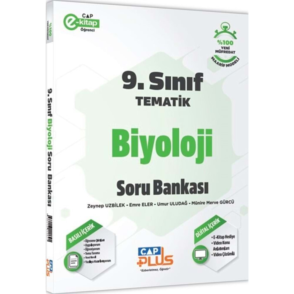 Çap Yayınları 9. Sınıf Biyoloji Tematik Soru Bankası