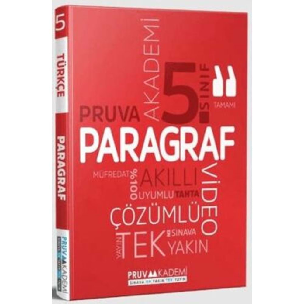 Pruva Akademi 5. Sınıf Paragraf Soru Bankası