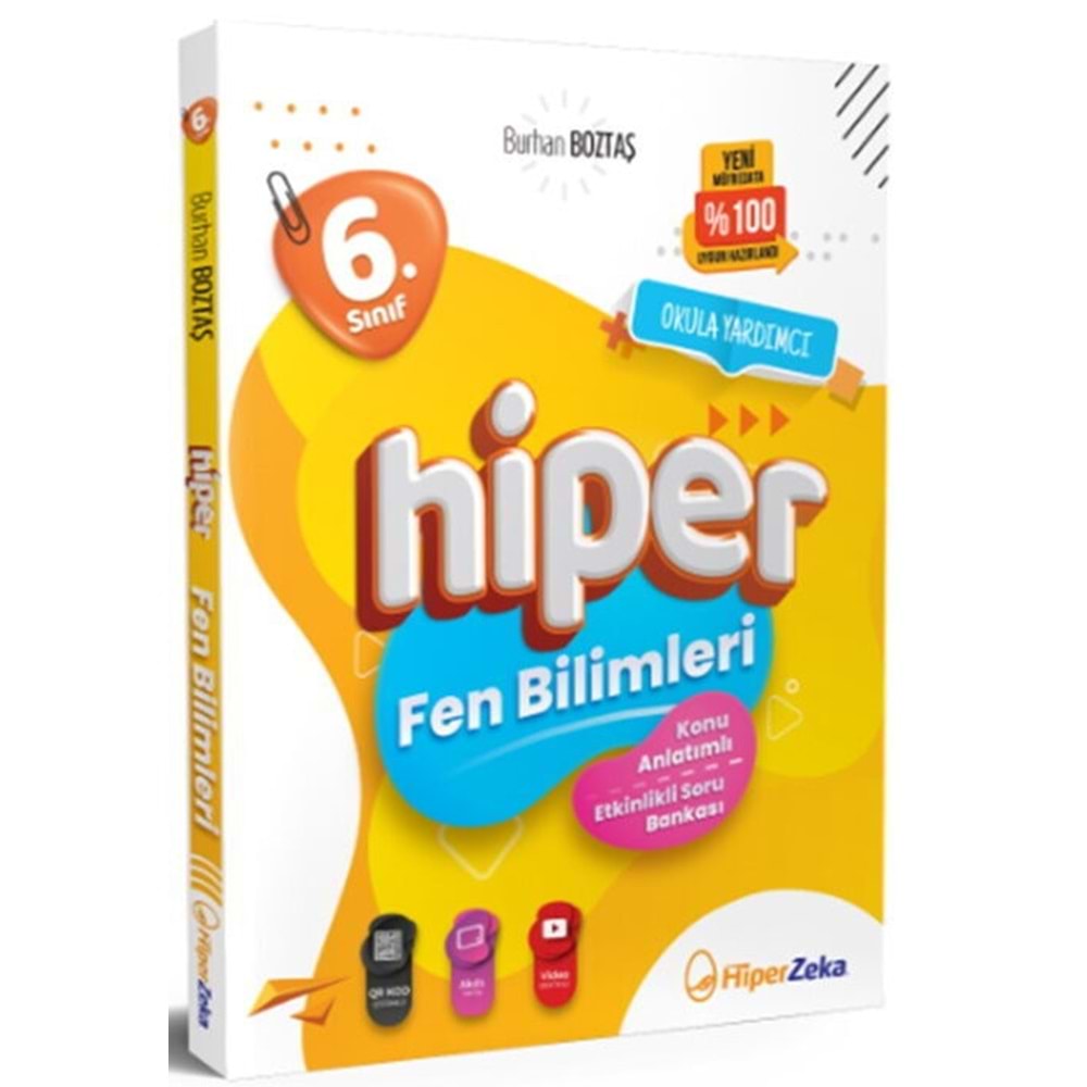 Hiper Zeka Yayınları 6. Sınıf Hiper Fen Bilimleri Konu Anlatımlı & Etkinlikli Soru Bankası