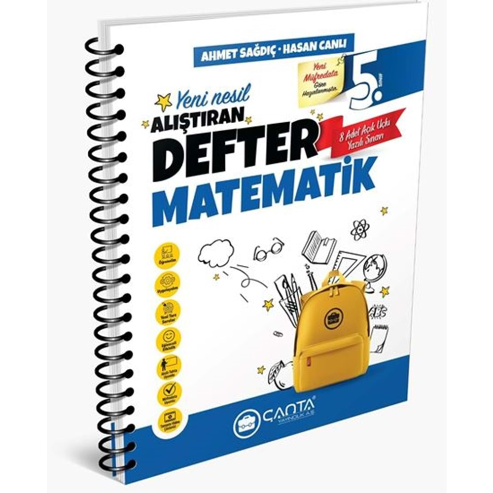 5.Sınıf Matematik Okula Yardımcı Alıştıran Defter 2024-2025