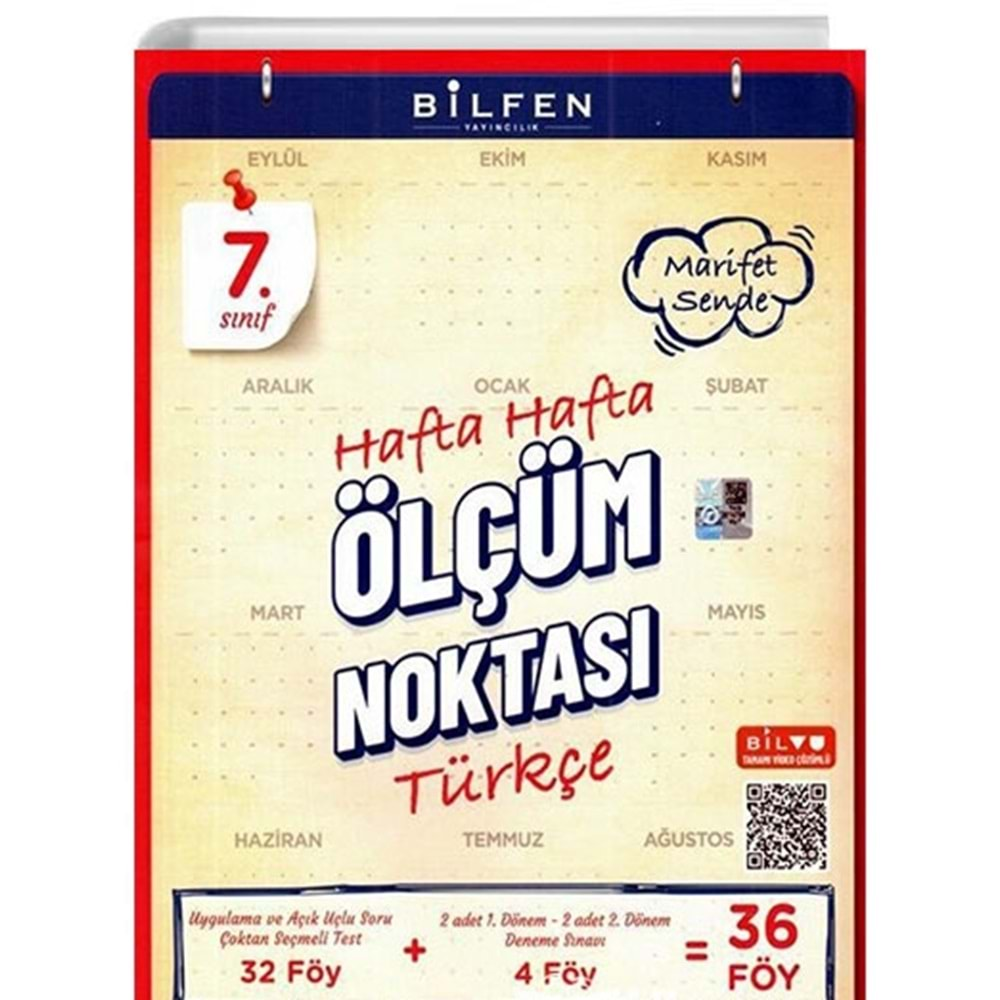 7. Sınıf Hafta Hafta Ölçüm Noktası Türkçe