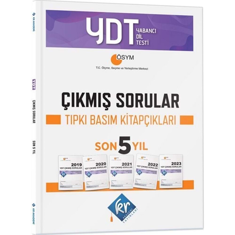 KR Akademi YDT Çıkmış Sorular Son 5 Yıl Tıpkı Basım Fasikülleri