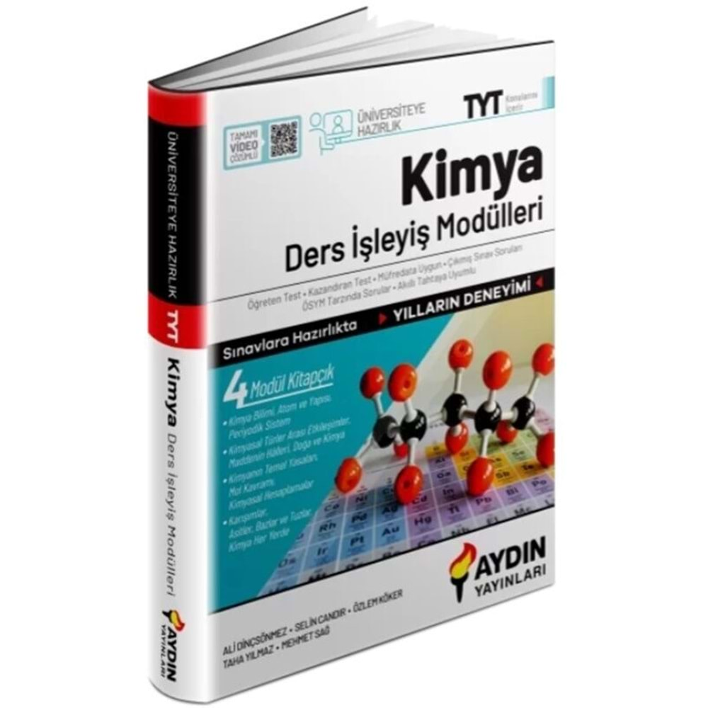 Aydın Yayınları TYT Kimya Ders İşleyiş Modülleri