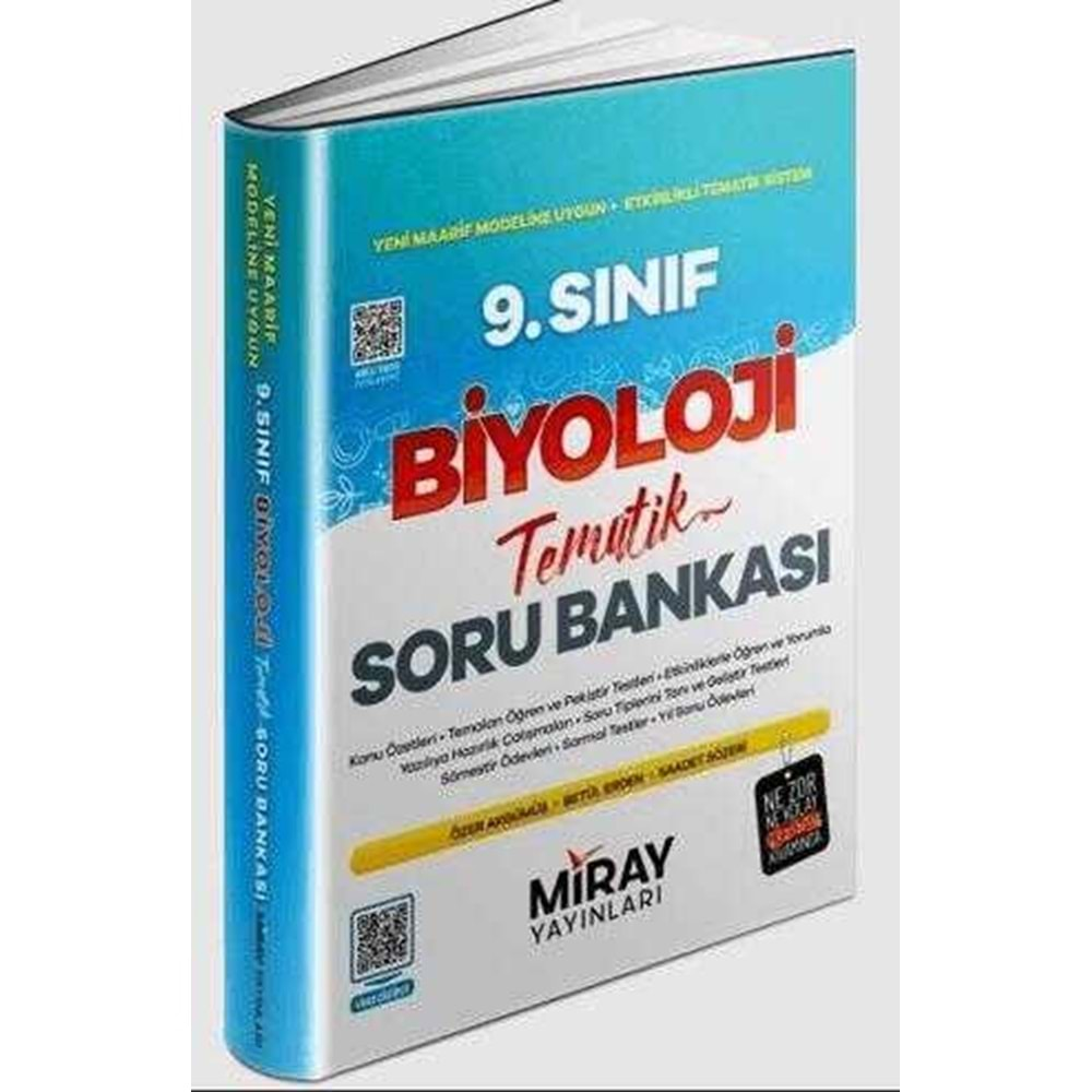 Miray Yayınları 9. Sınıf Biyoloji Tematik Konu Özetli Soru Bankası