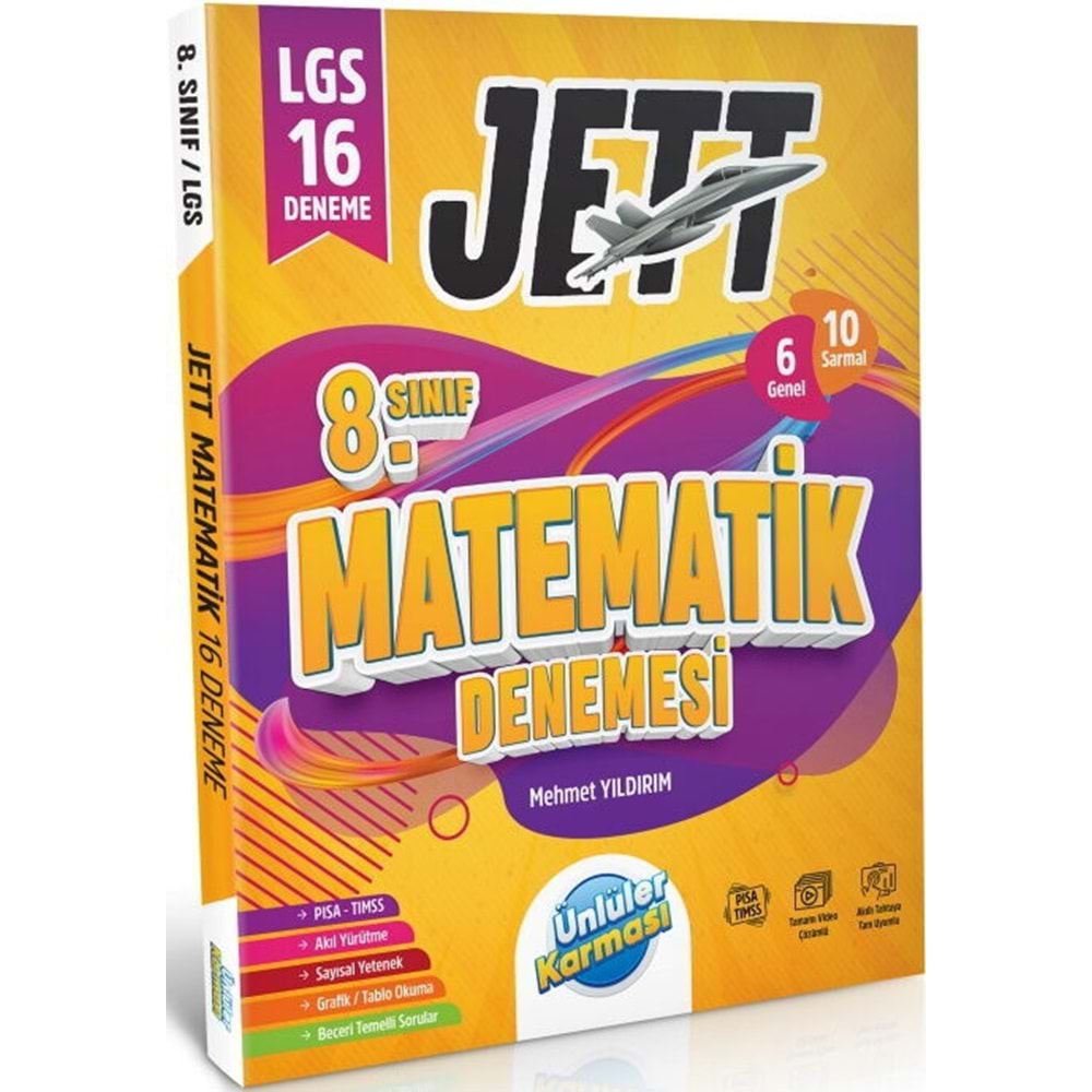 Ünlüler Karması 8. Sınıf LGS Matematik JETT 16 Deneme