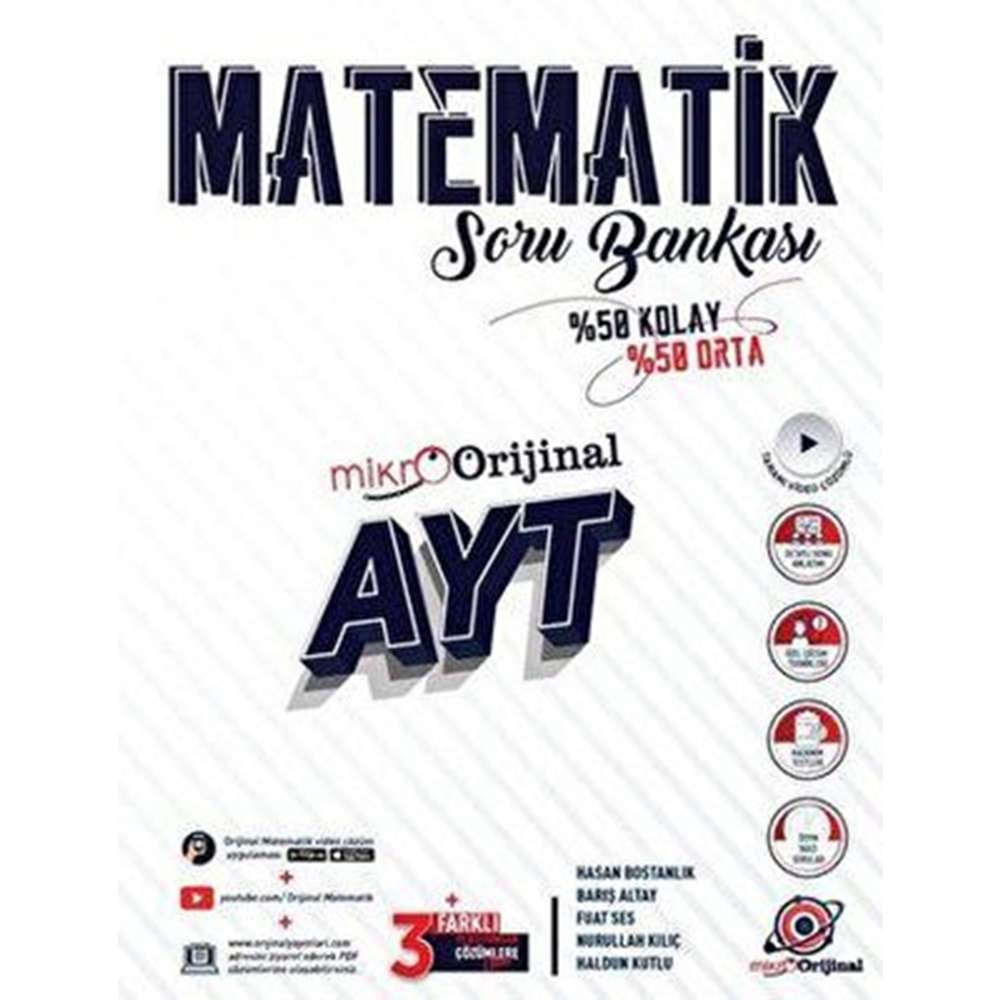 Mikro Orjinal AYT Matematik Soru Bankası