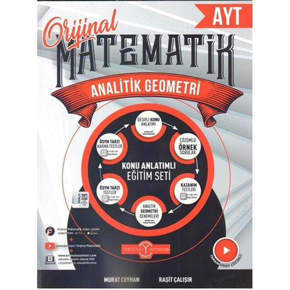 Orijinal Yayınları AYT Analitik Geometri Konu Anlatımlı