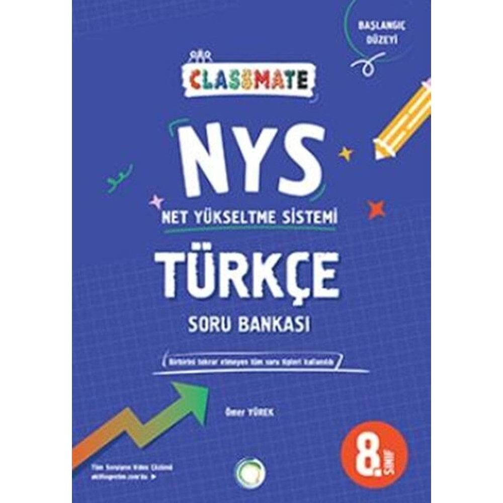 Okyanus Yayınları 8. Sınıf Türkçe Classmate NYS Soru Bankası