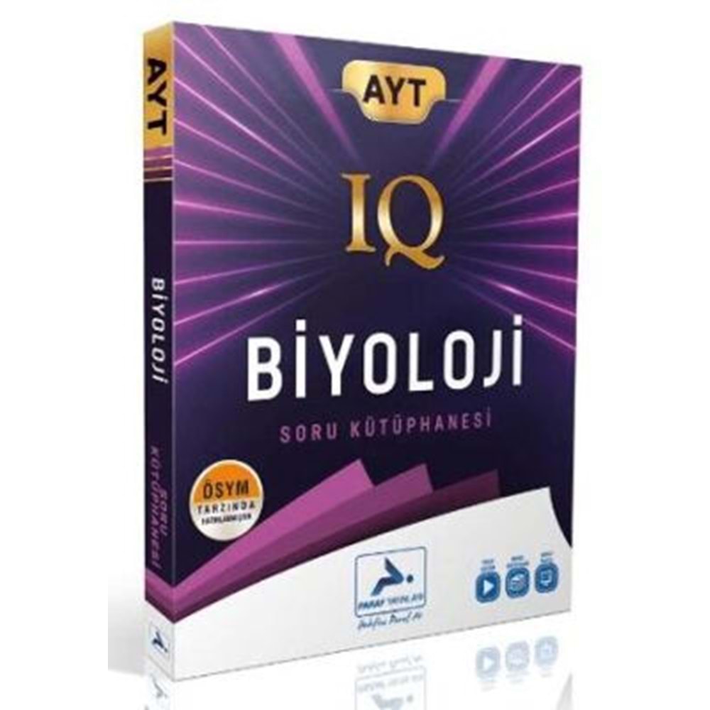IQ AYT Biyoloji Soru Kütüphanesi Paraf Yayınları