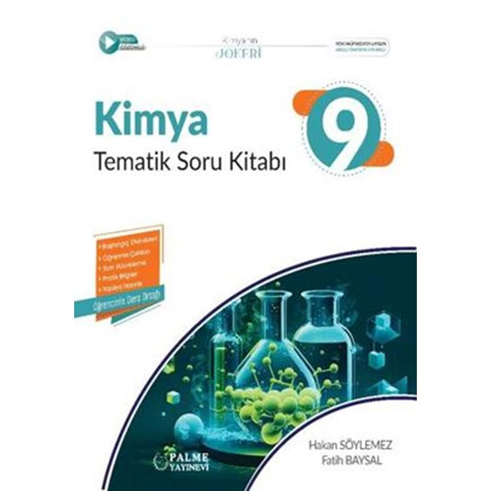 Palme Yayıncılık 9.Sınıf Kimya Tematik Soru Kitabı