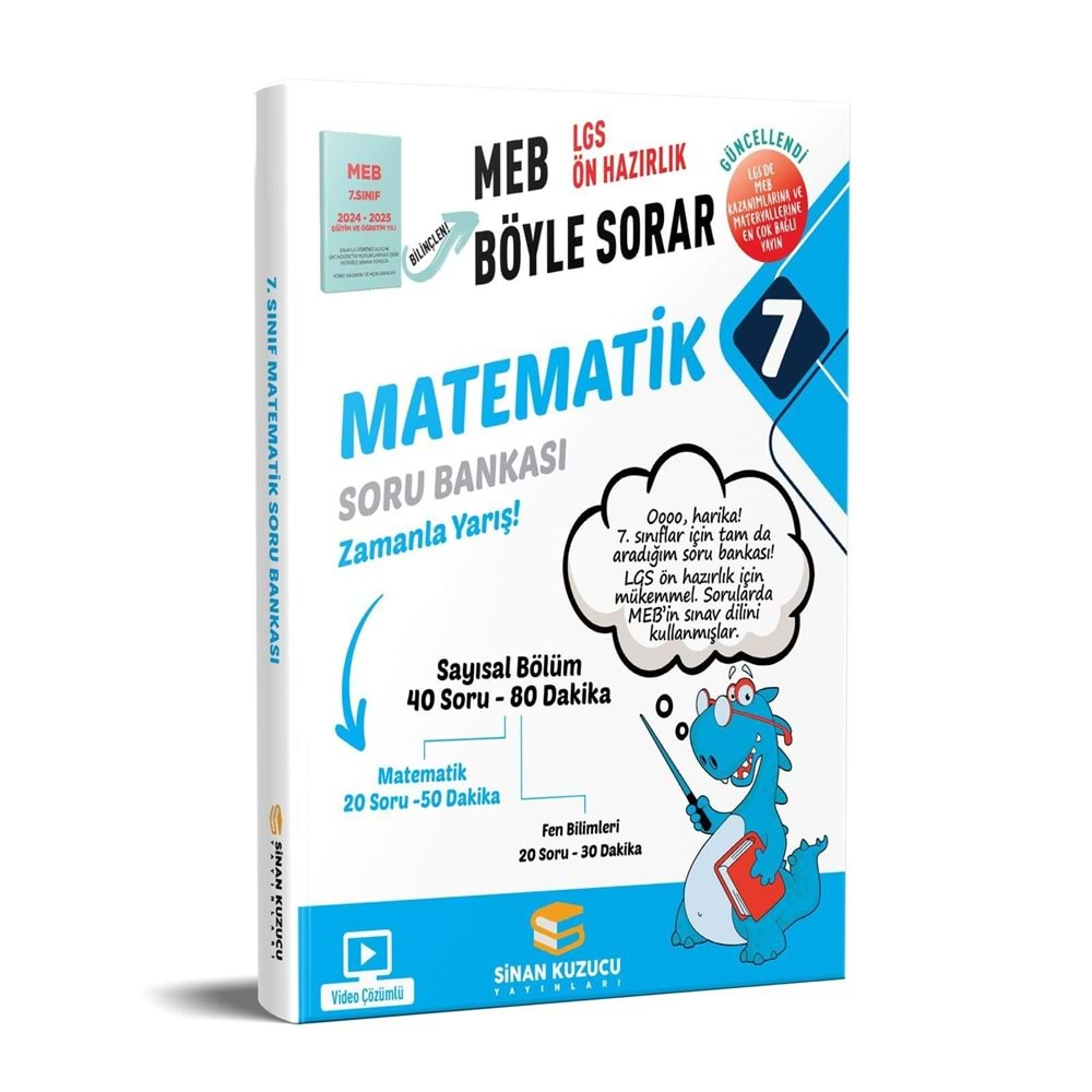 Sinan Kuzucu Yayınları 2025 7. SINIF Soru Bankası mATEMATİK
