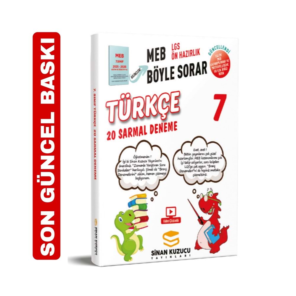 Sinan Kuzucu 7. Sınıf Türkçe 20 li Branş Deneme 2026