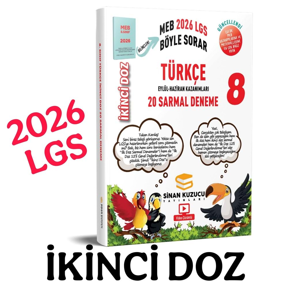 8. Sınıf | İKİNCİ Doz Sarmal Branş Denemeleri TÜRKÇE ( 2026 LGS )