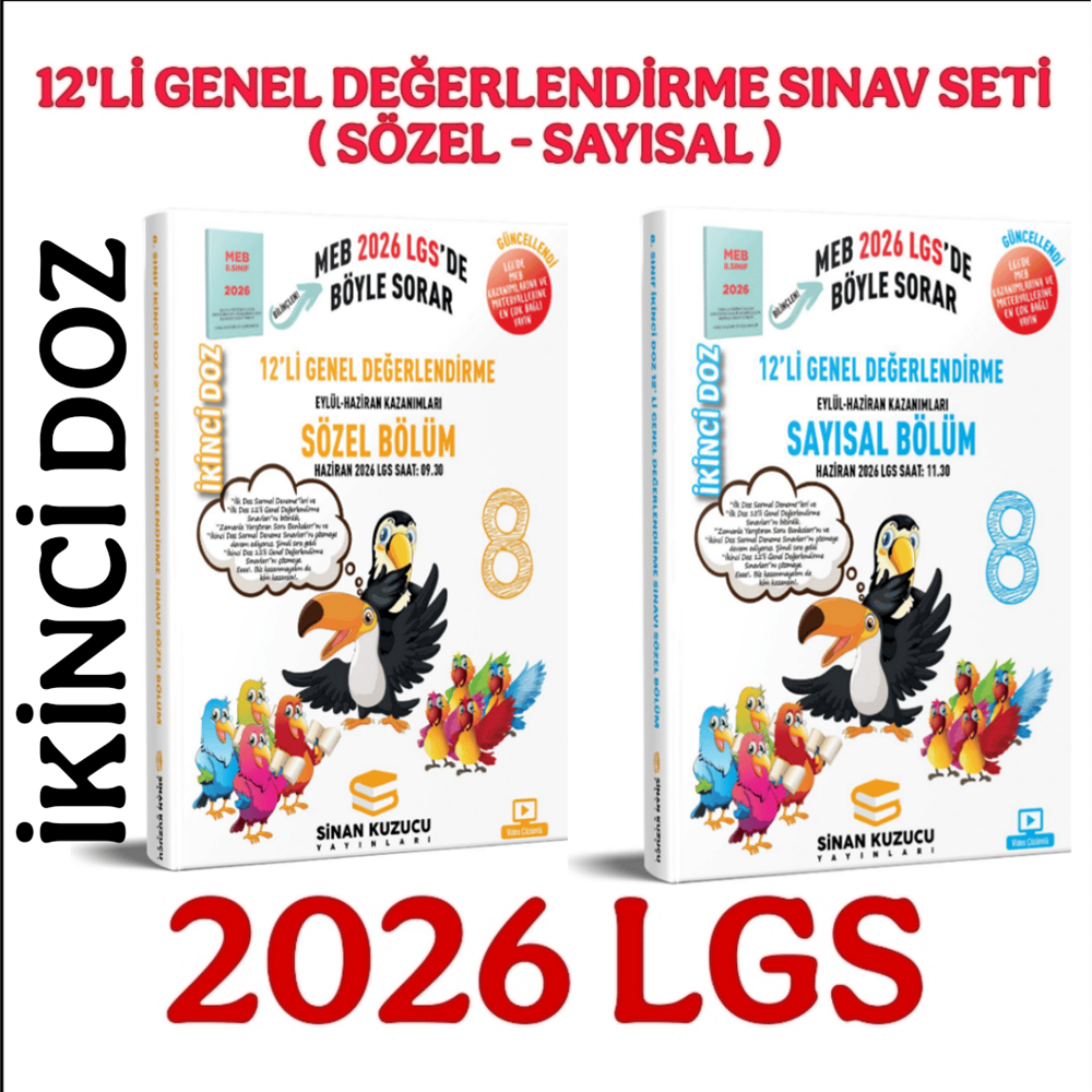 Sinan Kuzucu 12 li Genel Deneme Seti İkinci Doz 2026