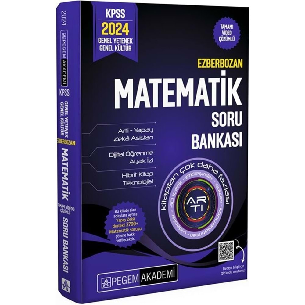 Pegem KPSS 2024 Ezberbozan Matematik Soru Bankası