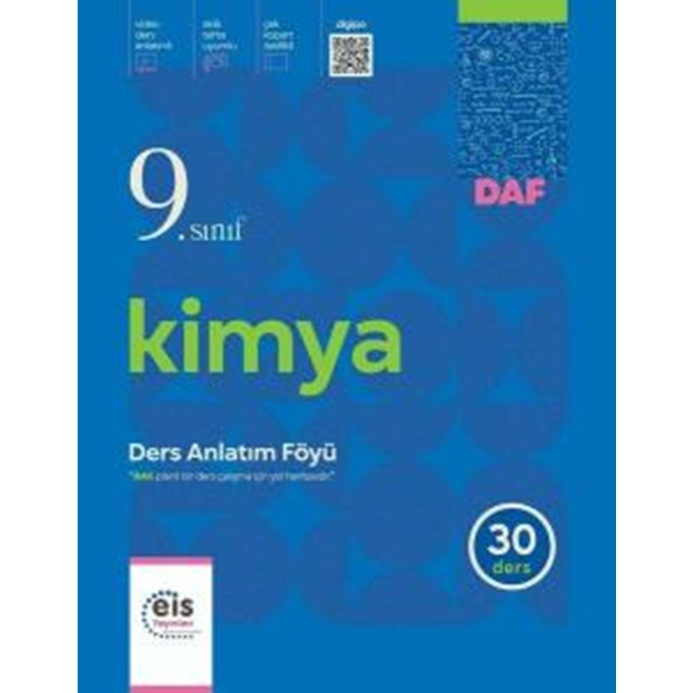 Eis 9. Sınıf Kimya Ders Anlatım Föyü