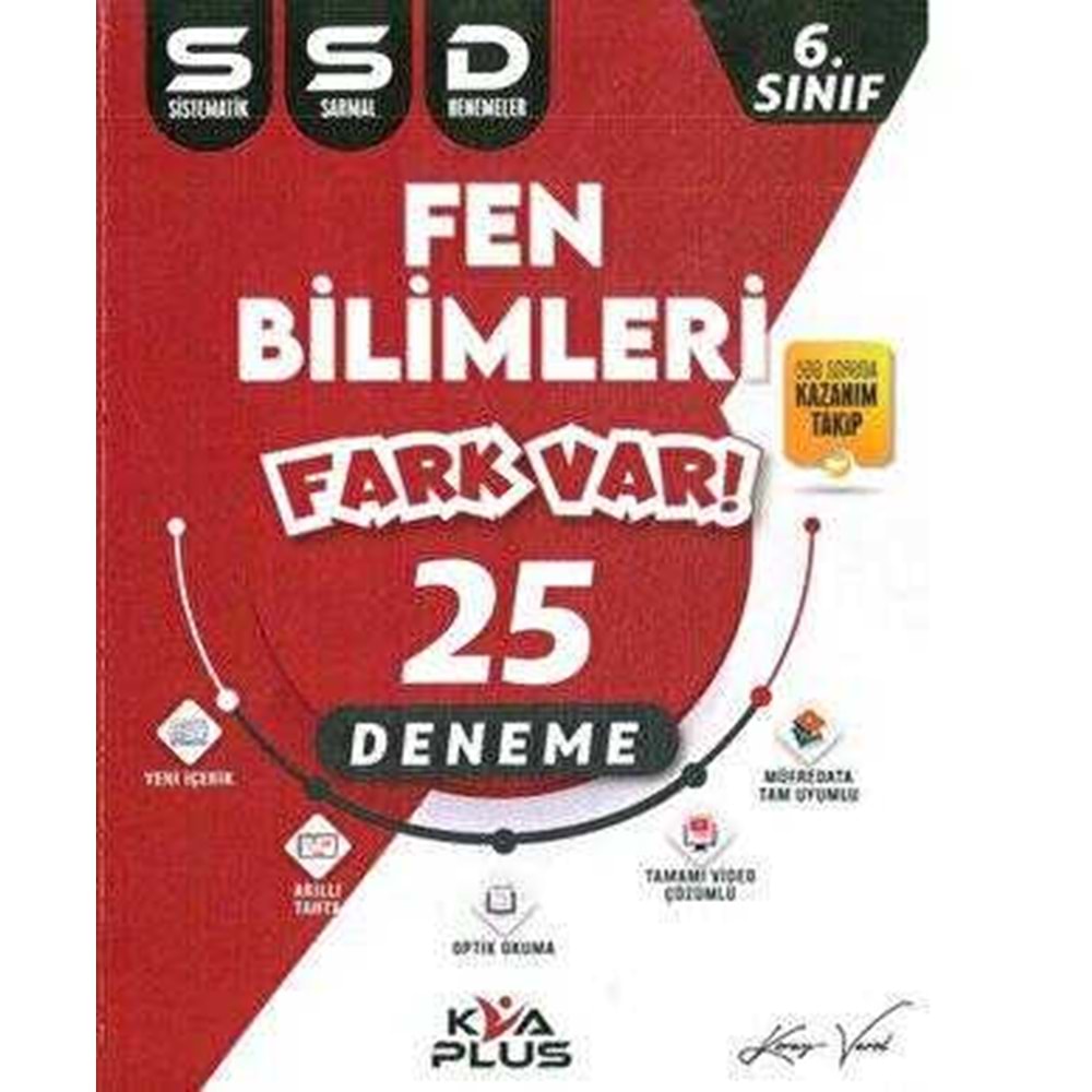 Koray Varol Akademi 6. Sınıf Fen Bilimleri Sistematik 25 Sarmal Deneme