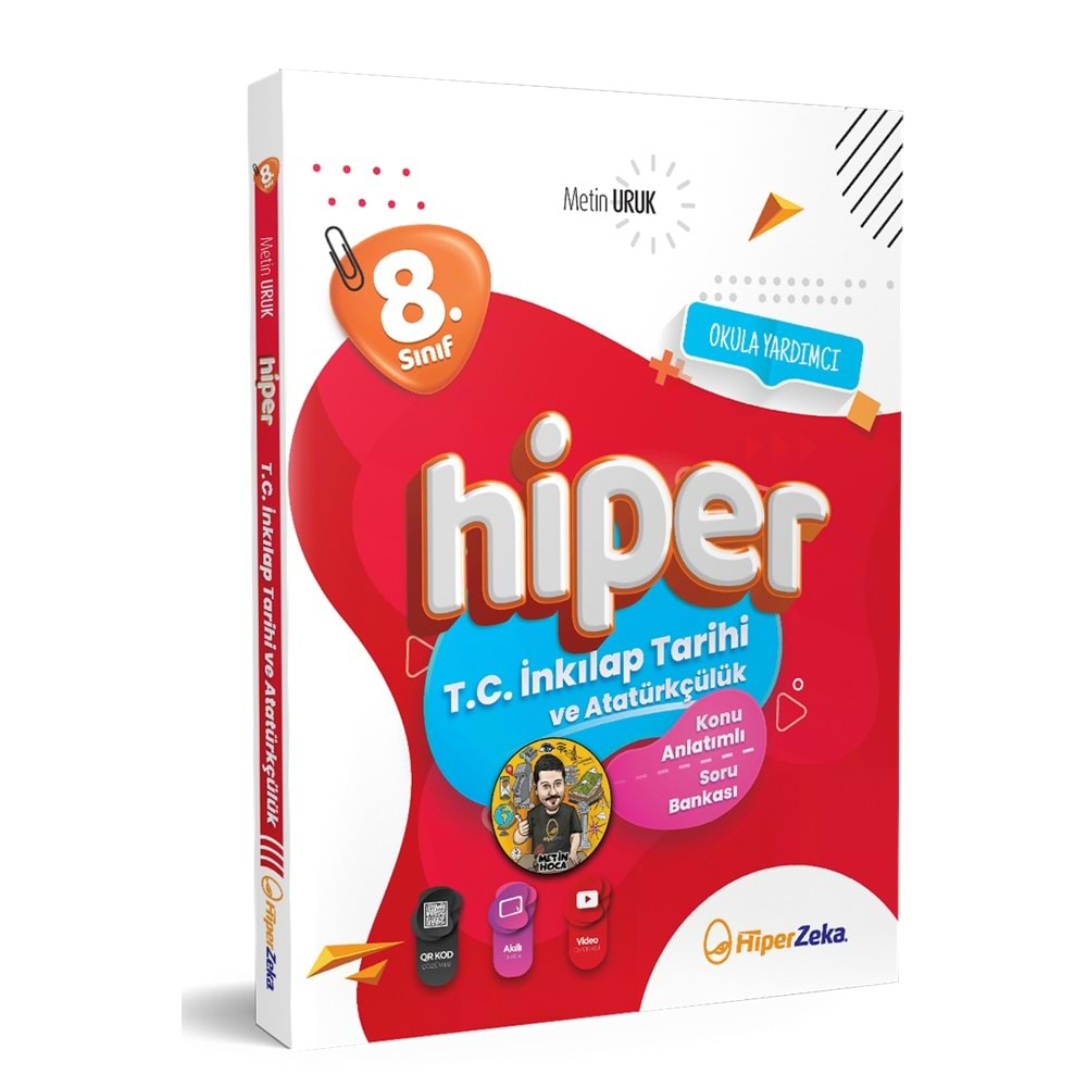 Hiper Zeka Yayınları 8. Sınıf Hiper T.C. İnkılap Tarihi ve Atatürkçülük Konu Anlatımlı ve Soru Bankası