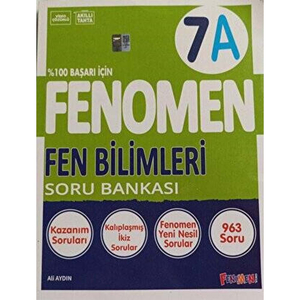 Fenomen 7. Sınıf Lgs Fen Bilimleri Soru Bankası A Seri