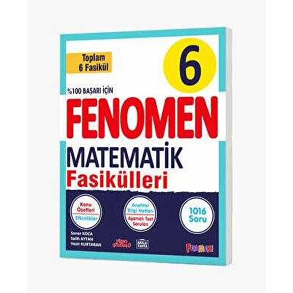 Kurmay yayınları FENOMEN 6. Sınıf Matematik Fasikül Seti (1-2-3-4-5-6. SAYILAR)