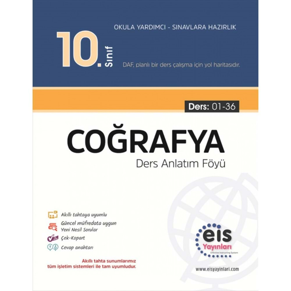 Eis 10. Sınıf Coğrafya Ders Anlatım Föyü