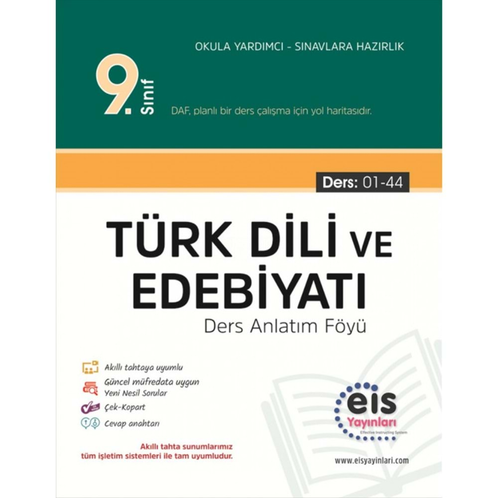 Eis 9. Sınıf Türkdili ve Edebiyatı Ders Anlatım Föyü