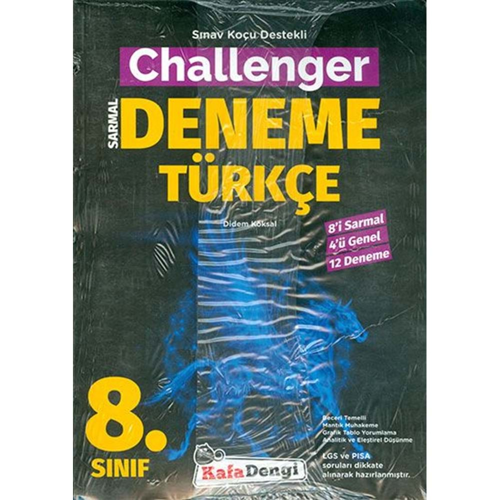 8.Sınıf Challenger Türkçe Branş Denemesi (12'li) (Tümü Video Çözümlü)