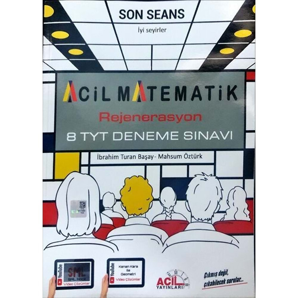 Acil Rejenerasyon TYT Matematik Denemeleri 8 Adet