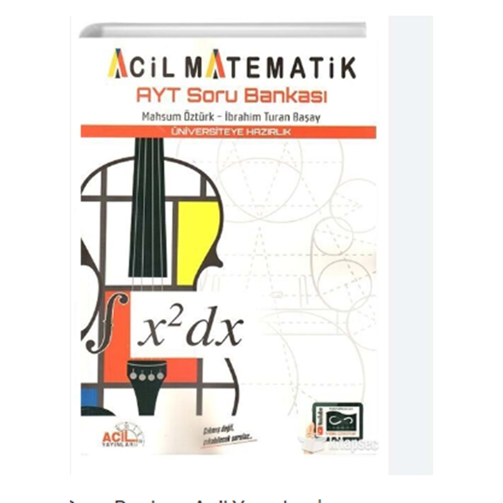 Acil Ayt Matematik Soru Bankası 2022