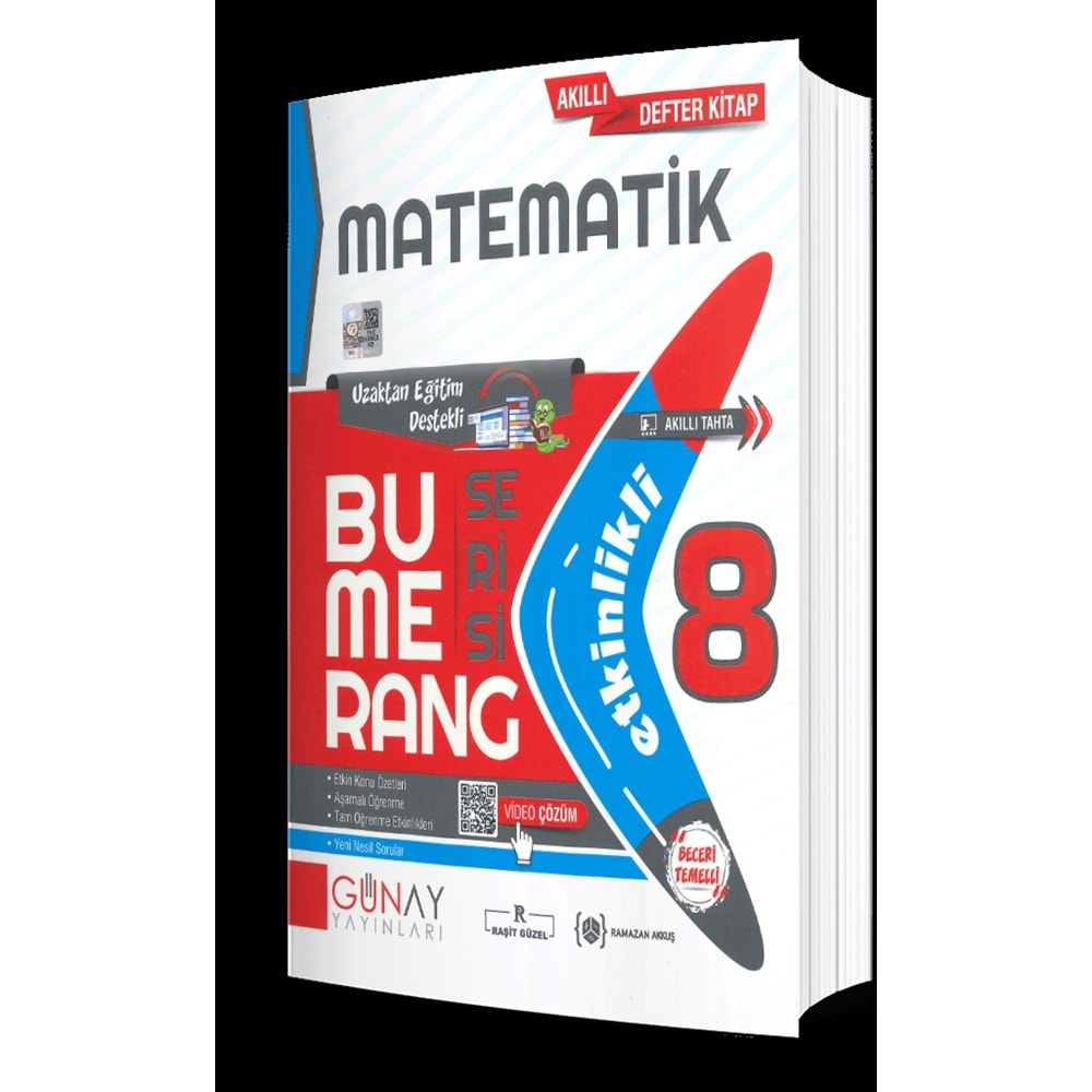 Günay Bumerang Serisi 8. Sınıf Matematik Konu Anlatımlı Soru