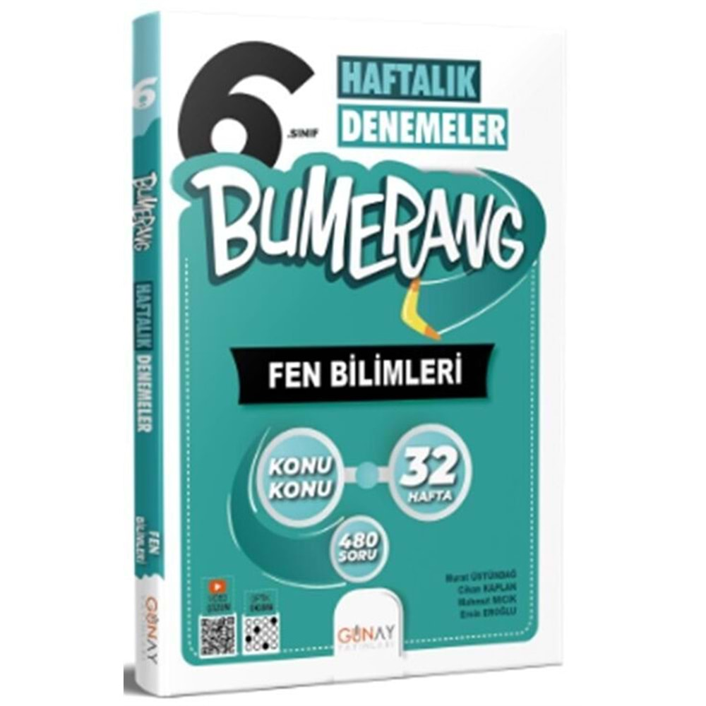 Bumerag 6. Sınıf Fen Bilimleri Haftalık Denemeler