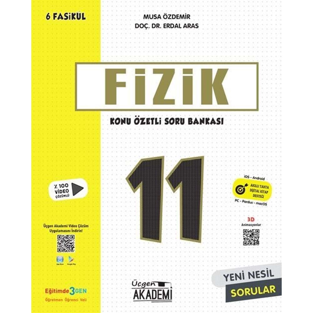 Üçgen Akademi 11. Sınıf Fizik Konu Özetli Soru Bankası